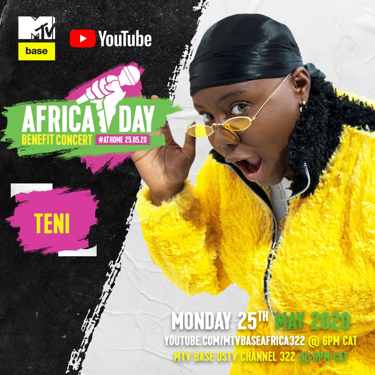 Bebe Cool, Sean Paul, Nasty C, Teni, Sho Madjozi and more to perform in the “Africa Day" Benefit Concert At Home. 13 MUGIBSON