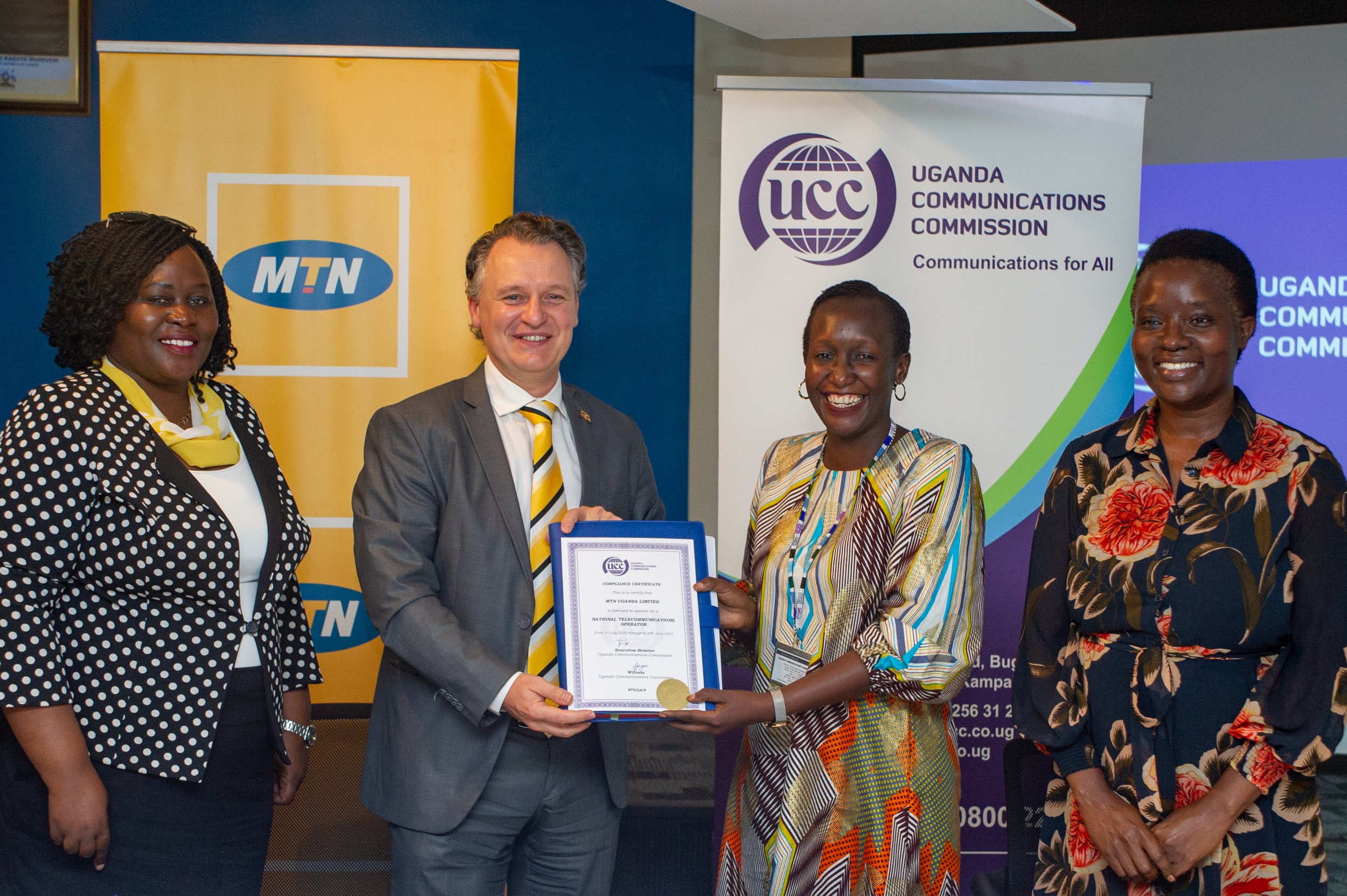 MTN Uganda and UCC officiate the telecommunication operator’s license Renewal 10 MUGIBSON
