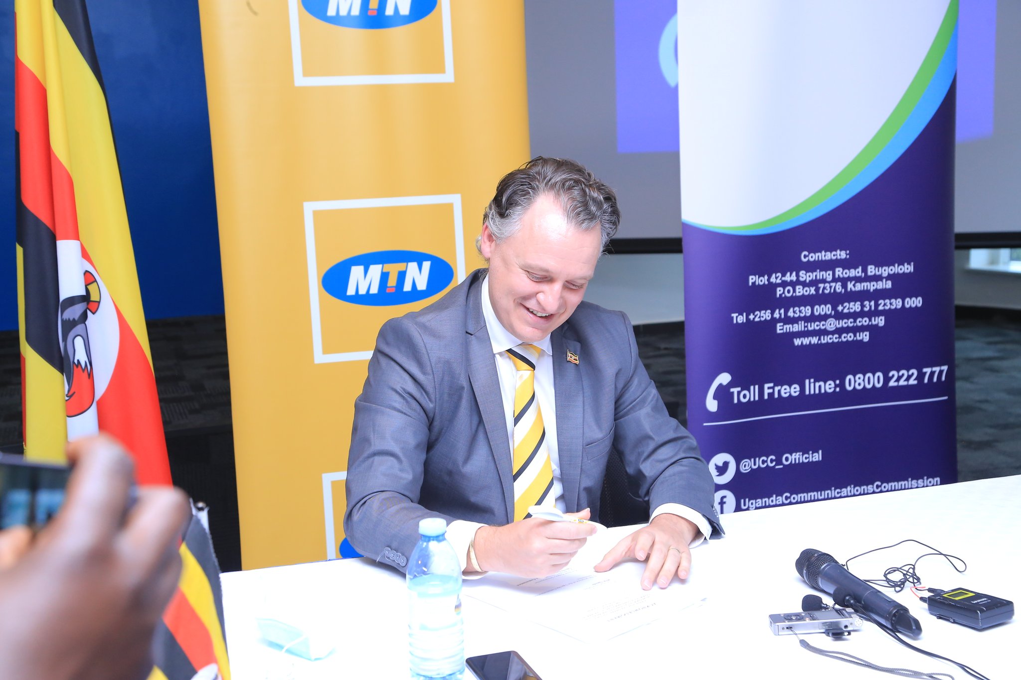 MTN Uganda and UCC officiate the telecommunication operator’s license Renewal 11 MUGIBSON
