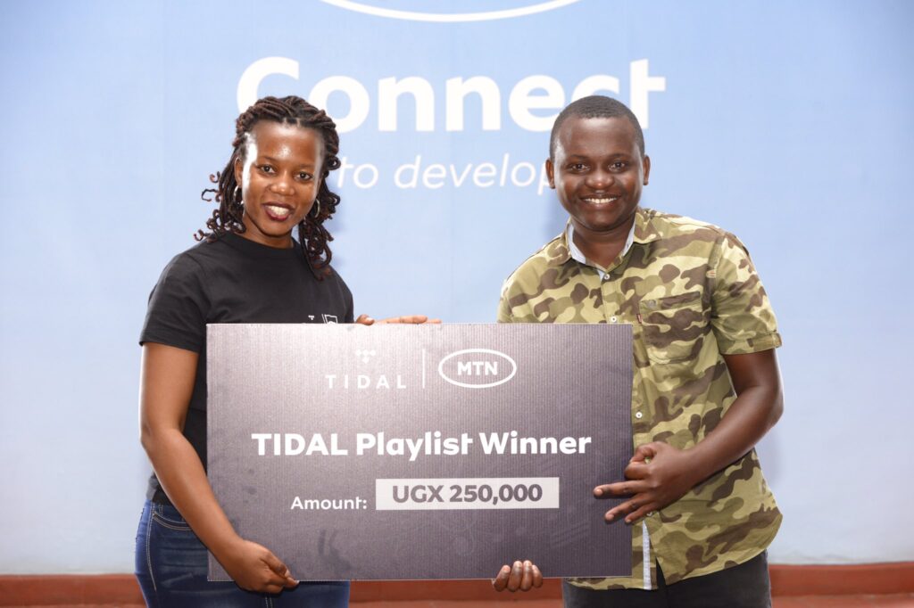 PICTURES: MTN Uganda Rewards First Batch Of Winners In Its Revamped TIDAL Playlist Challenge. 1 MUGIBSON